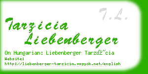 tarzicia liebenberger business card